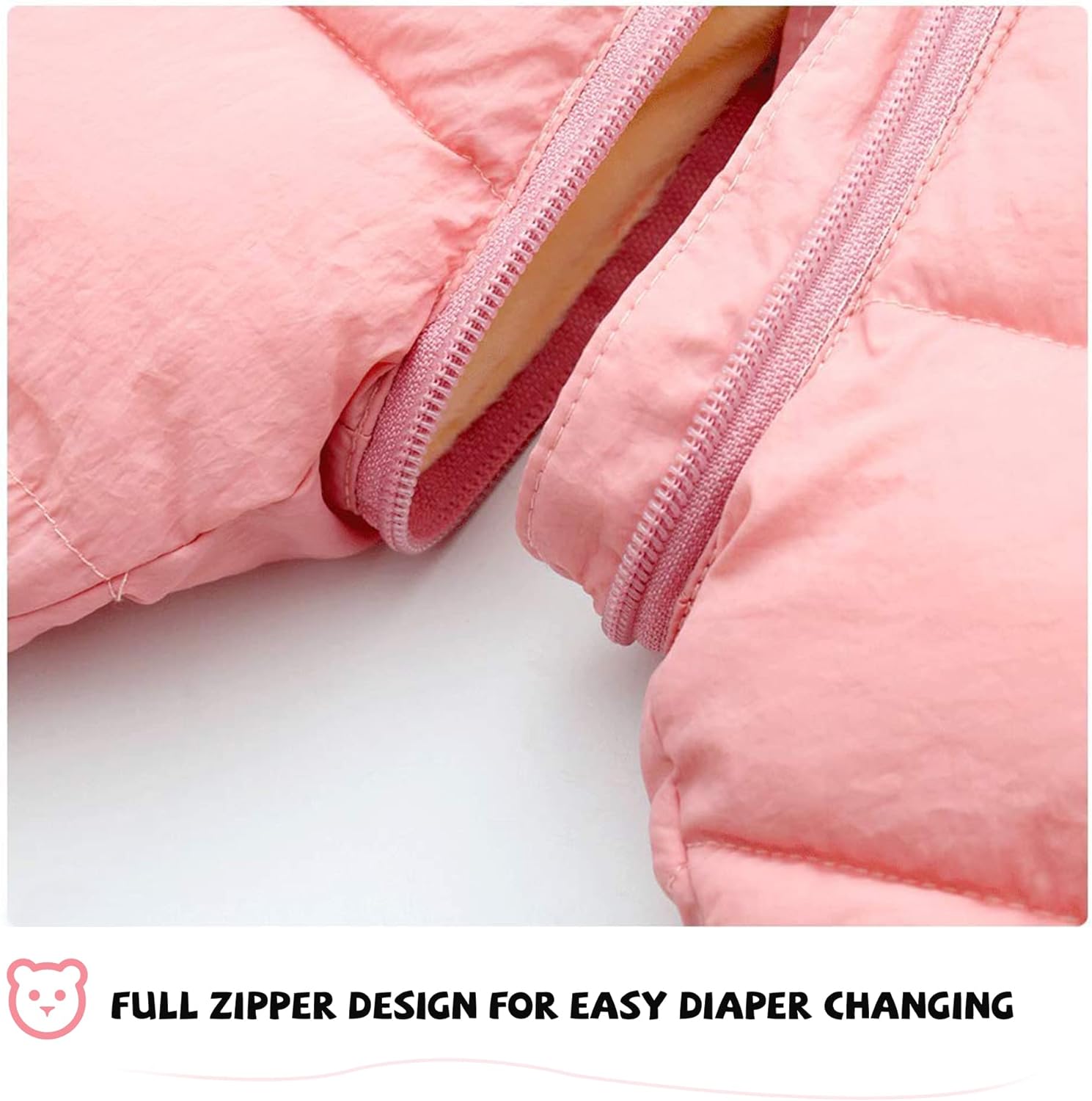 XMWEALTHY Baby Clothes Newborn Boy Girl Snowsuit Winter Coats Infant Jumpsuit Bodysuits Registry Essentials Stuff Gift - Image 5